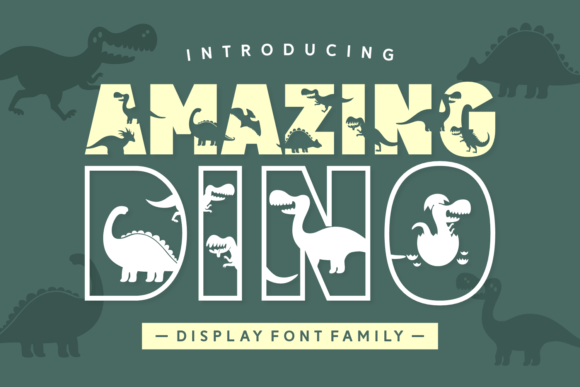 Amazing Dino: A Playful Display Font for Editorial Design