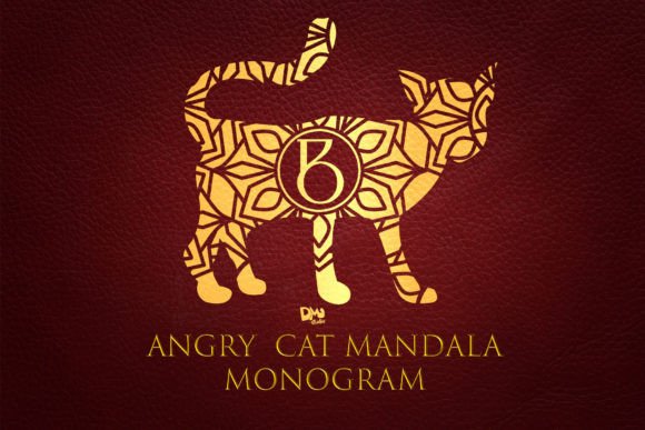 Angry Cat Mandala Monogram Font Review
