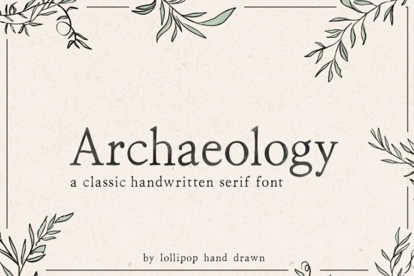 Archaeology Font: A Serif Typeface for Authentic Branding