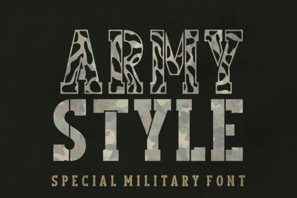 Army Style Font: Bold Digital Impact