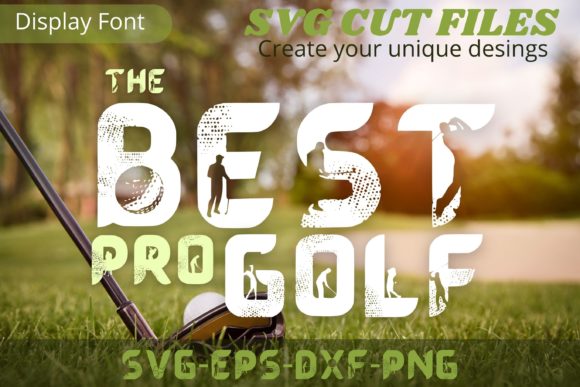 Best Pro Golf: A Sporty Decorative Font for Editorial Design