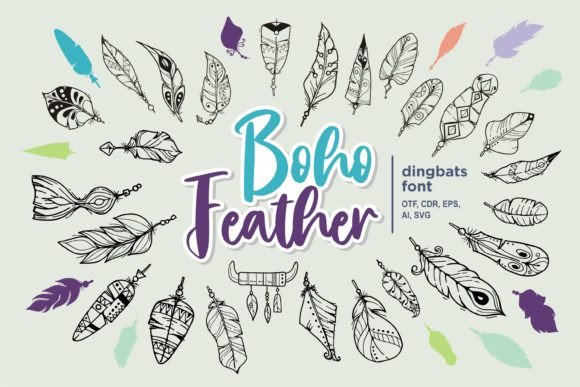 Boho Feather Font: Elevate Your Campaign Visuals