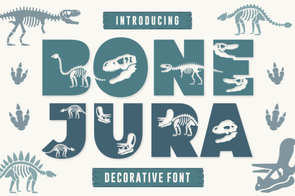 Bone Jura: A Dinosaur-Themed Display Font for Web Design