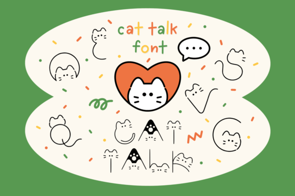 Cat Talk Typeface: A Sweet Display Font for Digital Design
