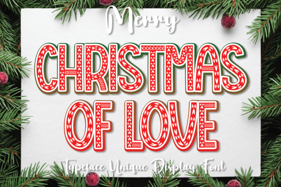 Christmas of Love Font for Small Business Branding