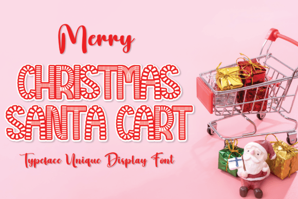 Christmas Santa Cart: A Festive Decorative Font for Crafters