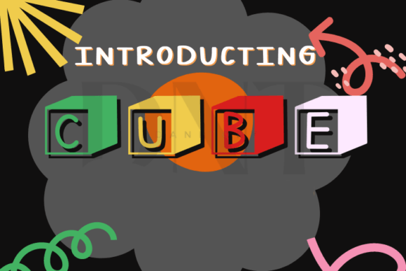 Cube: A Playful Decorative Font for Small Business Branding