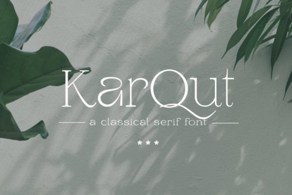 Karqut: The Serif Typeface That Stops the Scroll