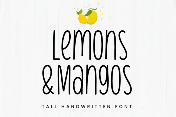 Lemons Mangos: A Handwritten Display Font for Web Design
