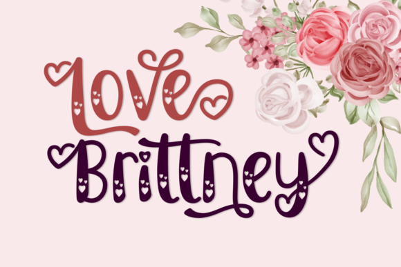 Love Brittney: A Chic Decorative Font for Branding