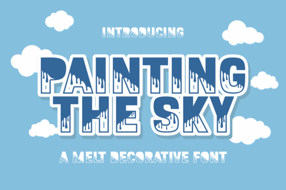 Painting the Sky: A Decorative Font for Bold Campaigns