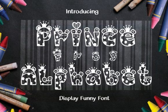 Prince Frog Alphabet Typeface for Editorial Design