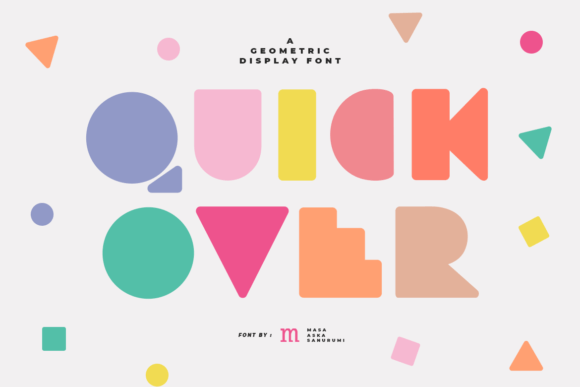 Quick Over: A Playful Decorative Font for Editorial Design
