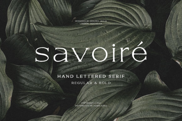 Savoire: A Delicate Serif Font for Modern Web Design