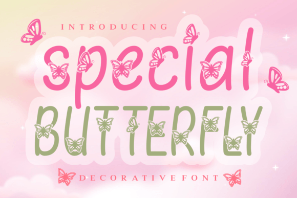 Special Butterfly Font: A Delicate Typeface for Editorial Design