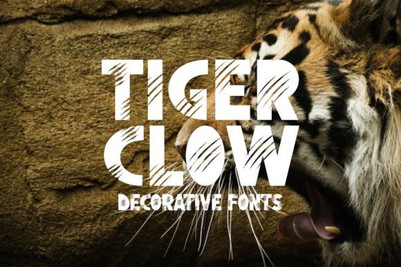 Tiger Clow: A Wild Decorative Font for Makers