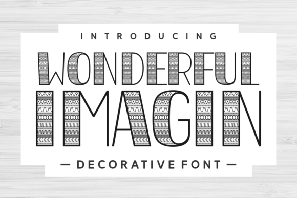 Wonderful Imagin: A Chic Decorative Font for Web Design